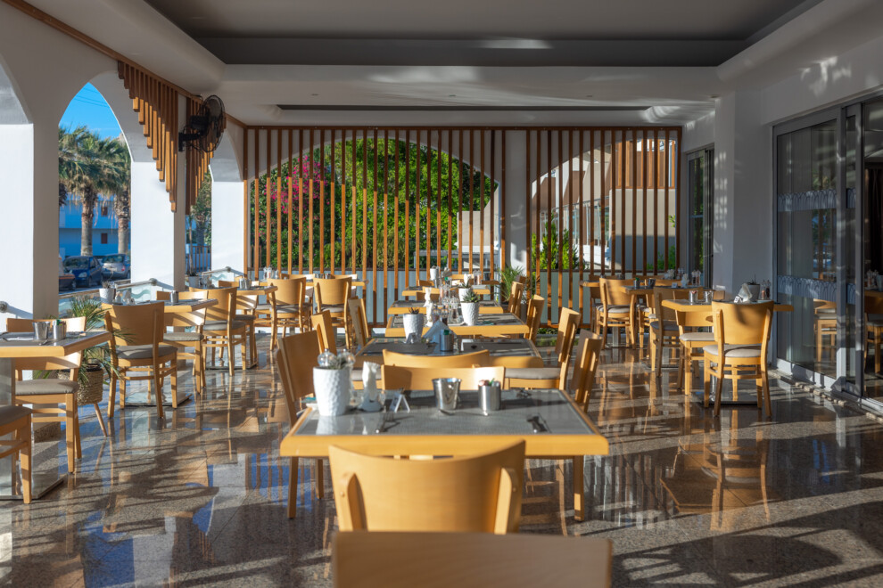 Kolymbia Bay Art Boutique Hotel Restaurant terrace
